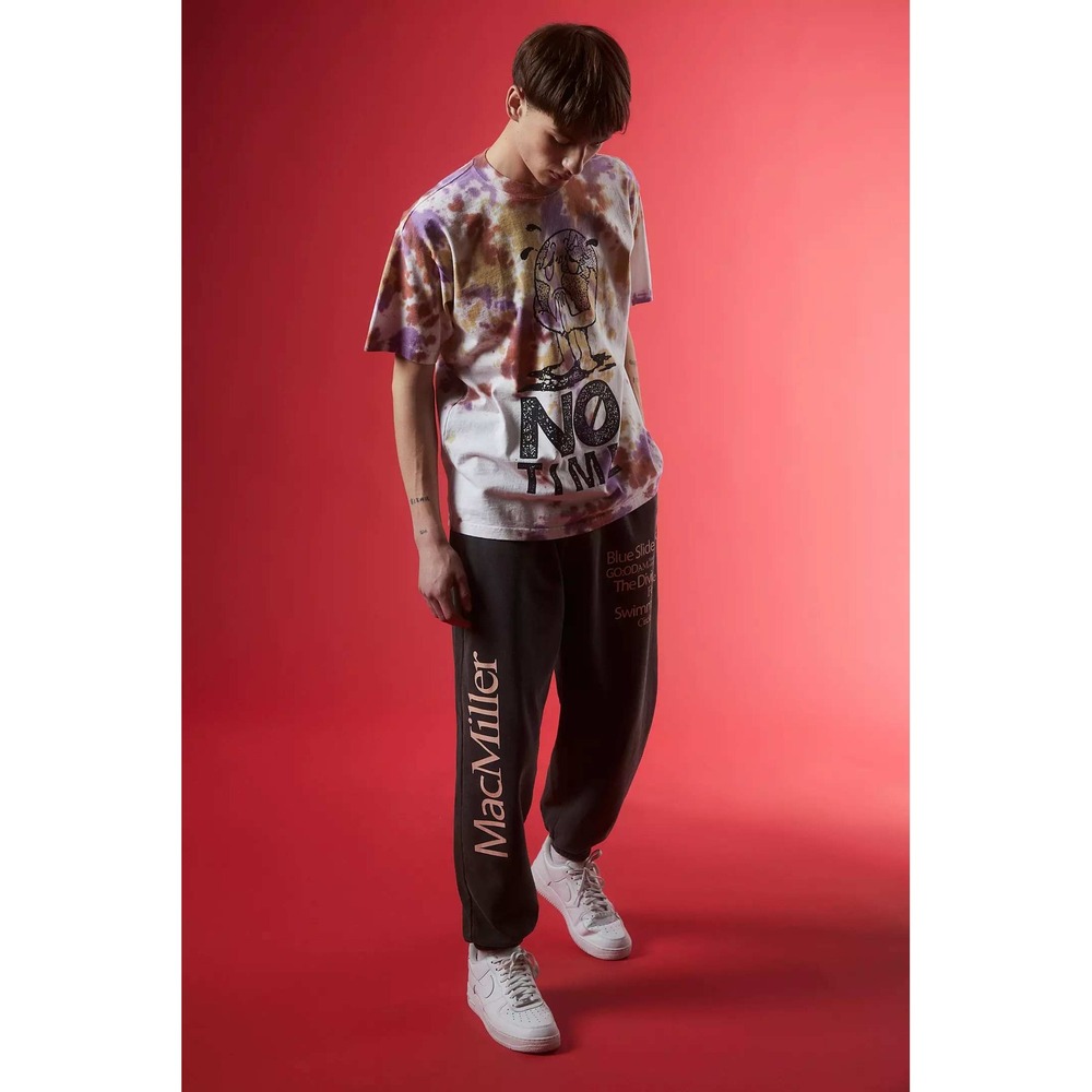 Mac Miller Album List Sweatpants Vintage Washed Black Official Merch Unisex/S-M